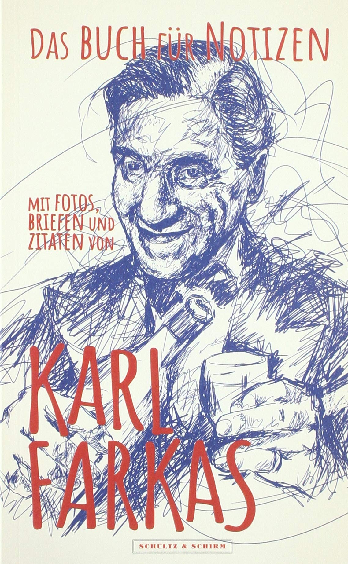 Das Buch für Notizen mit Fotos, Briefen und Zitaten von Karl Farkas Essays & Short Stories