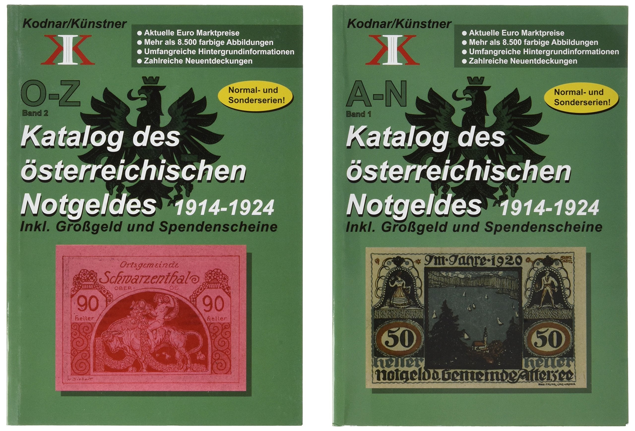Katalog des österreichischen Notgeldes 1914-1924, 2 Bände: Inkl. Großgeld und Spendenscheine. In 2 Bänden Hobbies & Crafts
