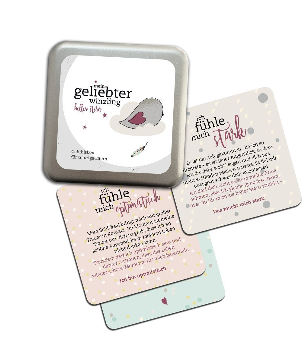 Mein geliebter Winzling - heller Stern: Gefühlsbox® für traurige Eltern Death & Mourning