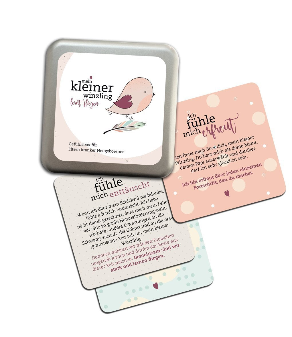 Mein kleiner Winzling - lernt fliegen: Gefühlsbox® für Eltern kranker Neugeborener Books