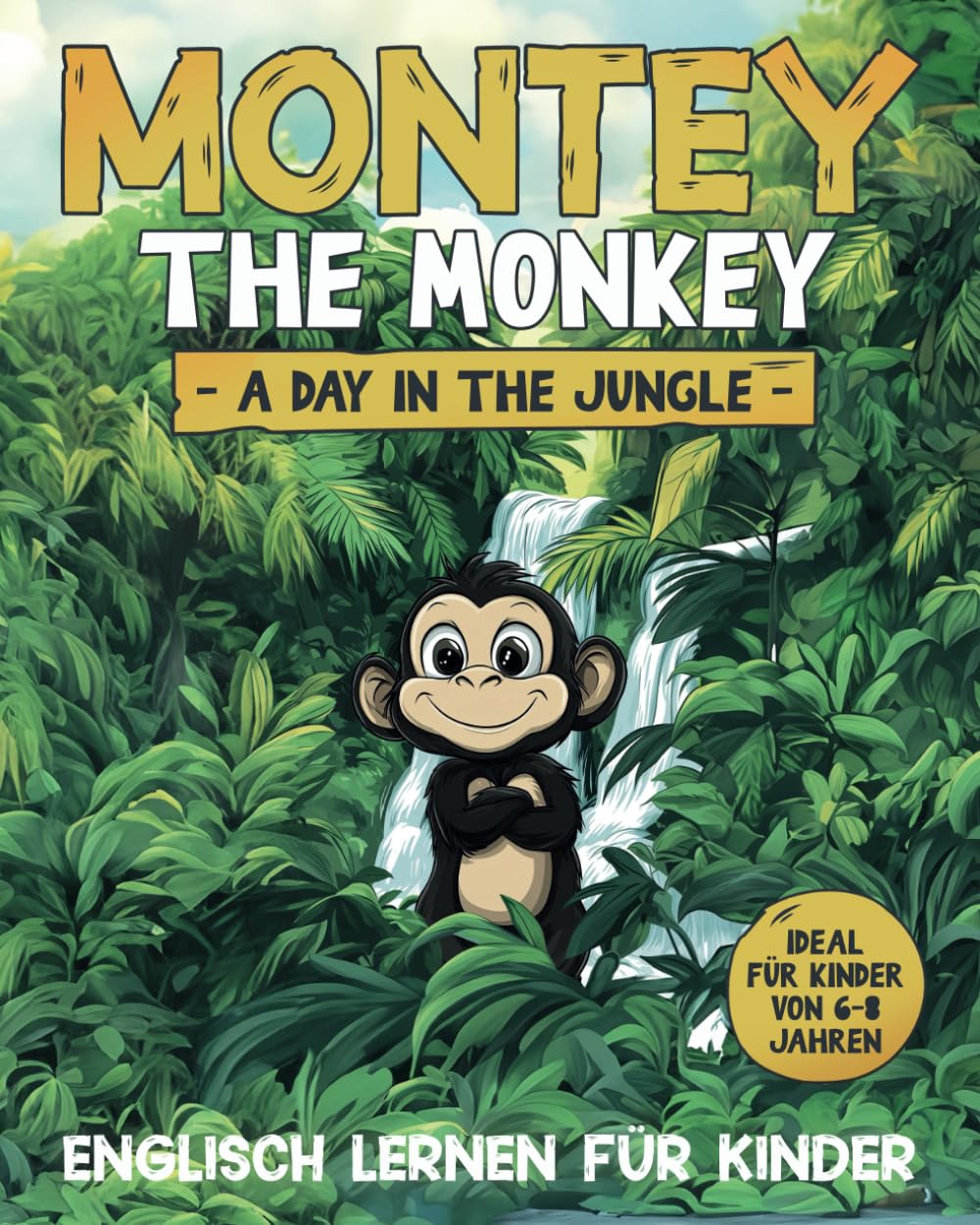 Englisch lernen für Kinder: Montey the Monkey - A Day in the Jungle: Einfache Geschichte mit über 70 Sätzen | Ideal für Kinder von 6-8 Jahren | Mit 23 ... Englischlernen für Kindergarten & Grundschule Manga
