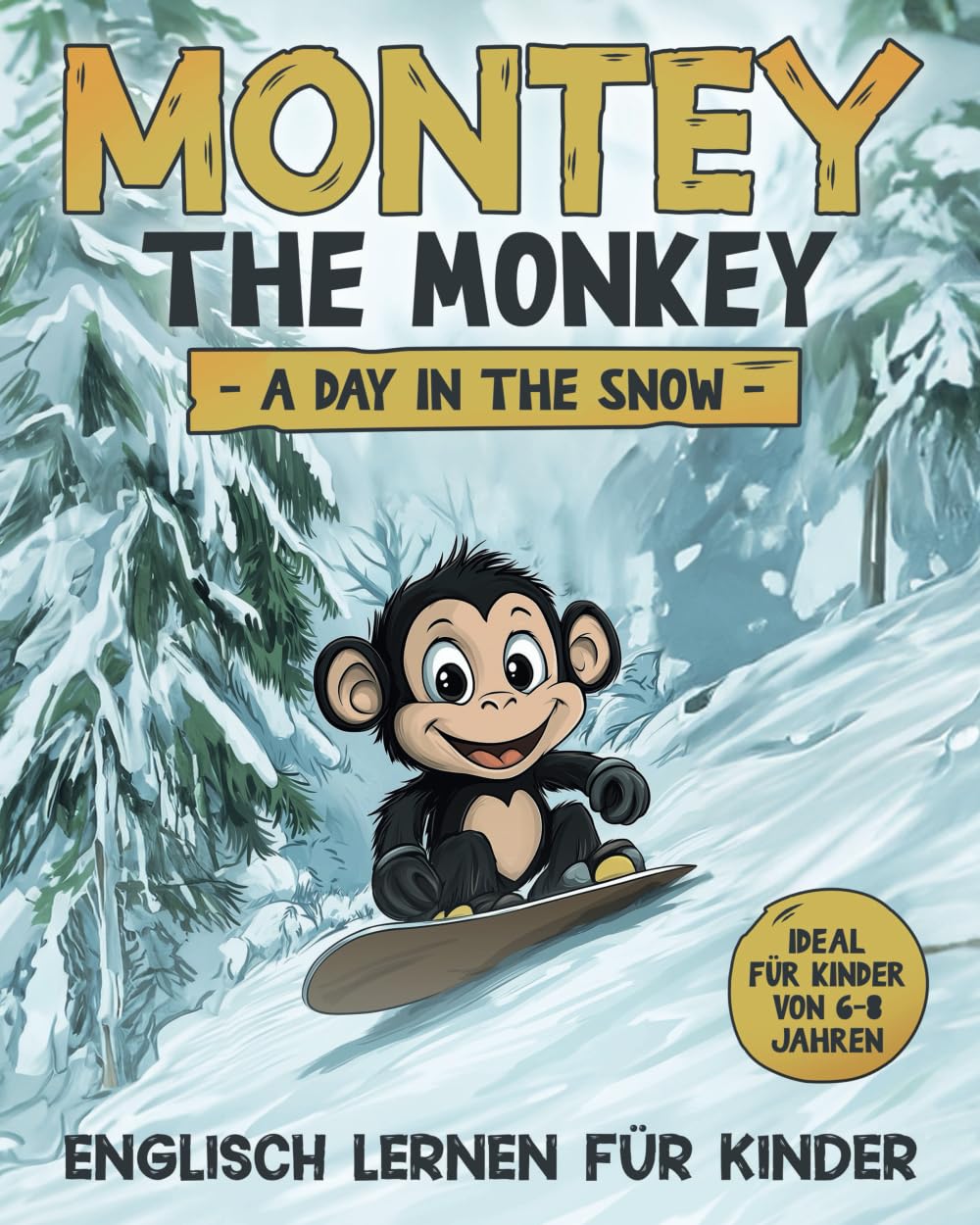 Englisch lernen für Kinder: Montey the Monkey - A Day in the Snow: Einfache Geschichte mit über 50 Sätzen | Ideal für Kinder von 6-8 Jahren | 17 ... Englischlernen ab 4 Jahre und Grundschule Manga