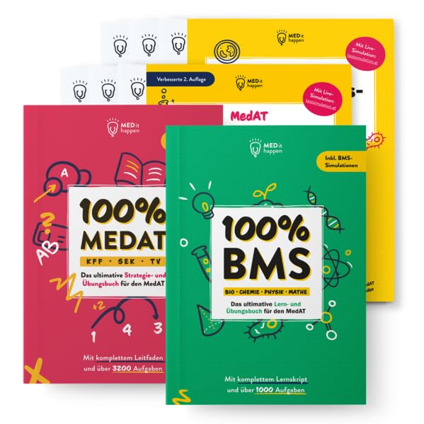 100% MEDAT-H Komplettpaket: Das ultimatives All-inclusive-Paket für maximalen MedAT-Erfolg! Medicine