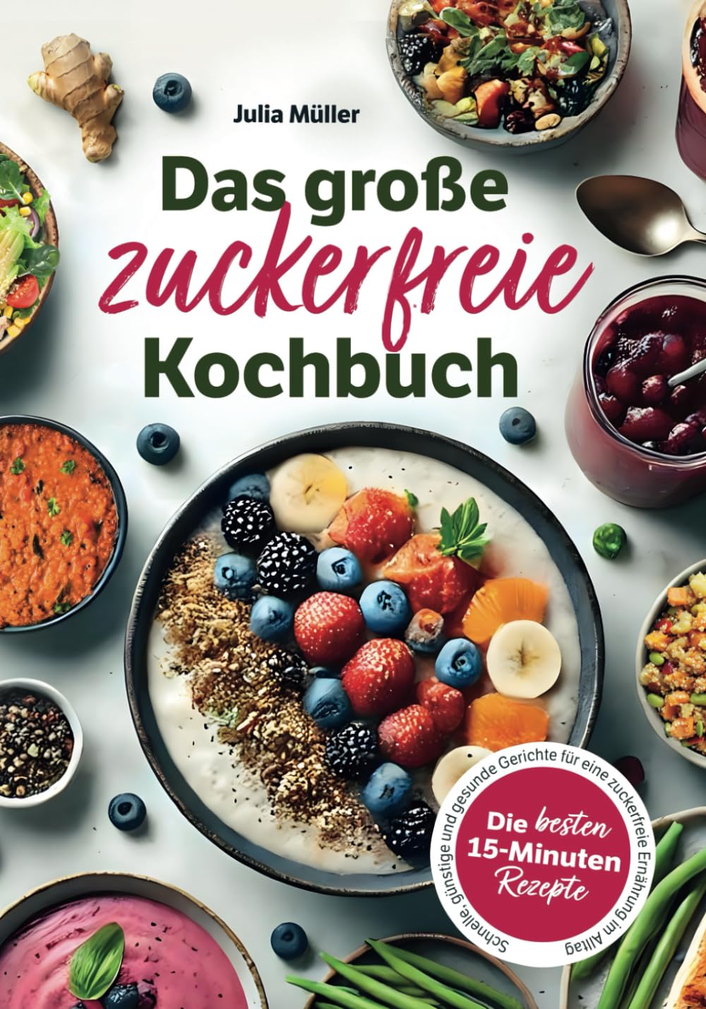 Das große zuckerfreie Kochbuch: Die besten 15-Minuten-Rezepte – Schnelle, günstige und gesunde Gerichte für eine zuckerfreie Ernährung im Alltag Medicine