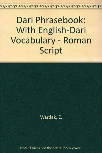 Dari Phrasebook: With English-Dari Vocabulary - Roman Script Foreign Languages ​​& Dictionaries