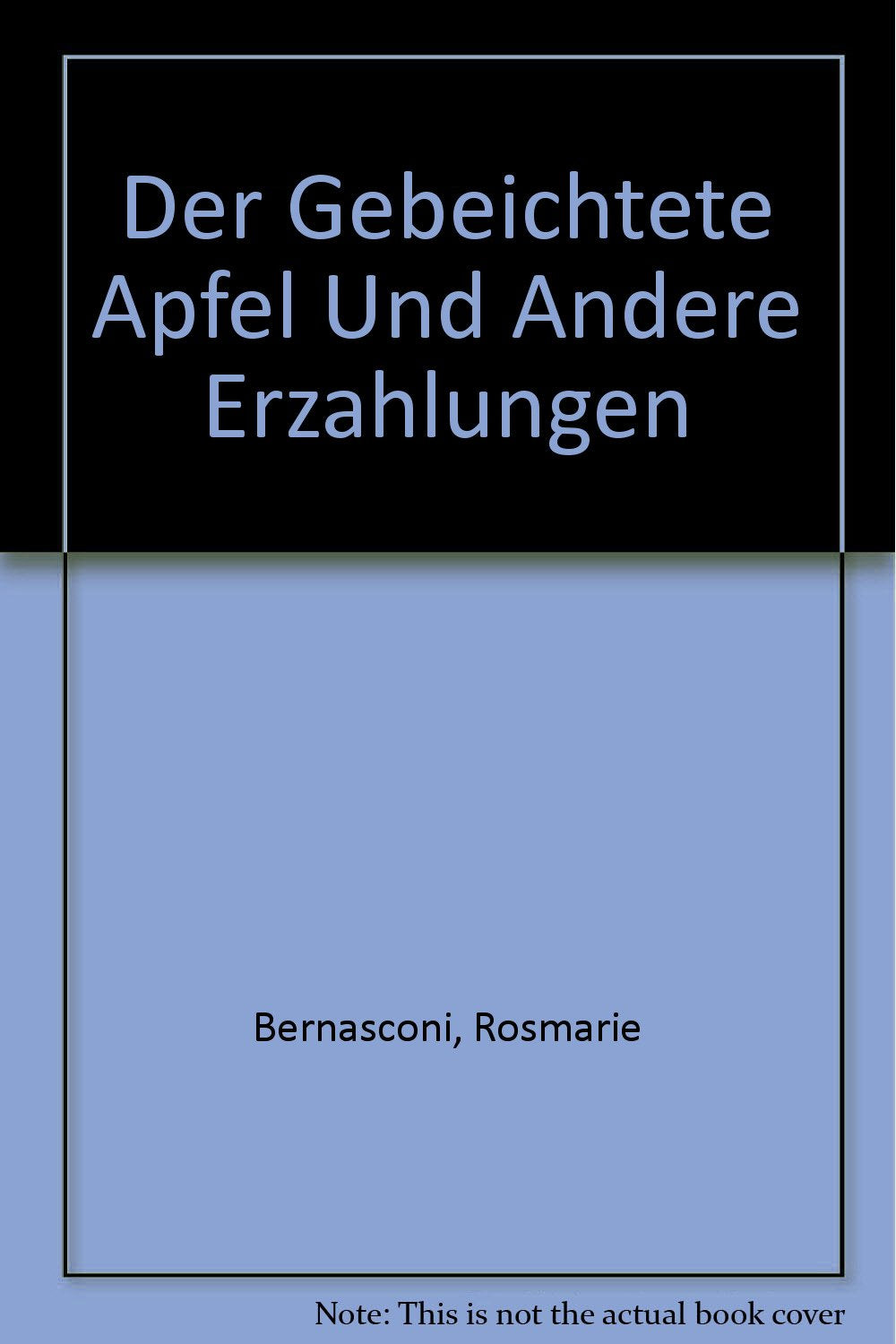 Der gebeichtete Apfel und andere Erzählungen Books