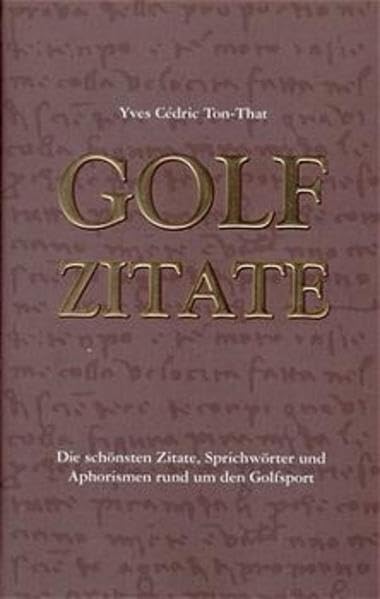 Golf Zitate Fiction Books
