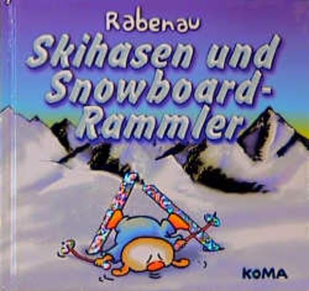 Skihasen und Snowboard-Rammler Cartoons