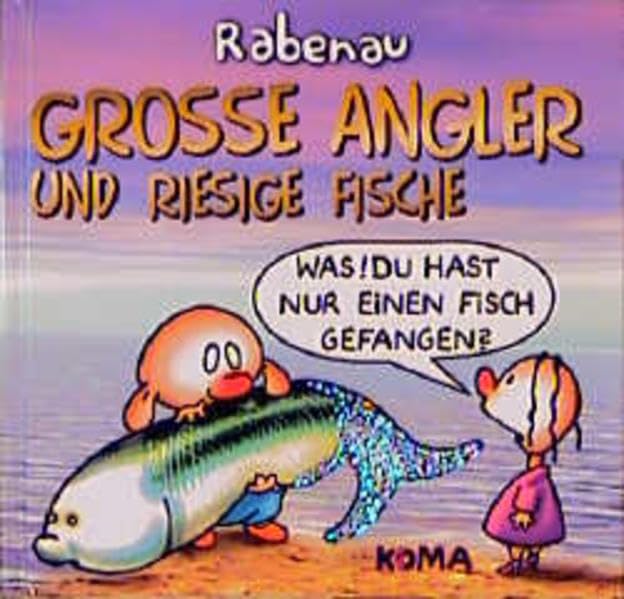 Grosse Angler und riesige Fische Cartoons