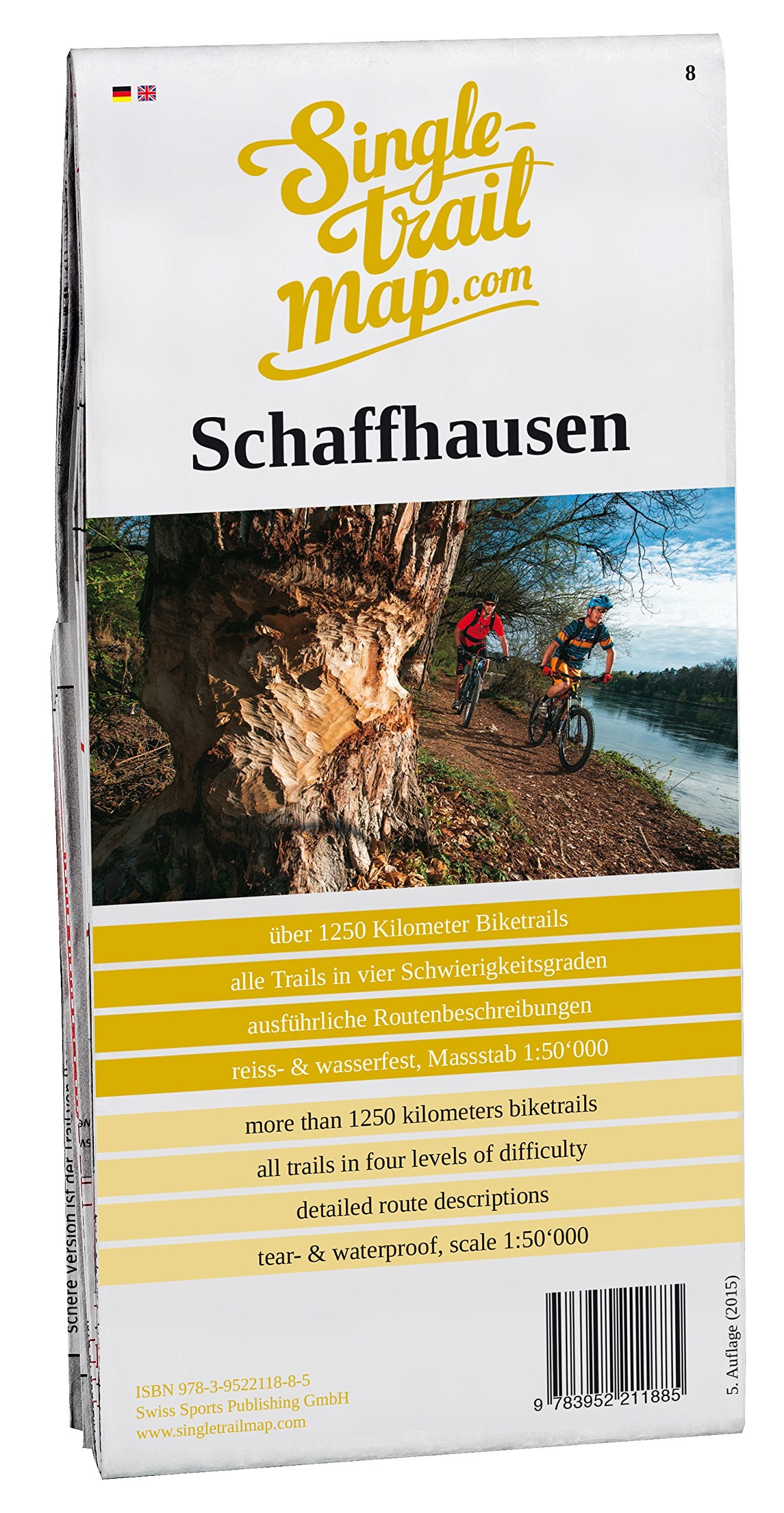 Singletrail Map 008 Schaffhausen: Das Kartenblatt Schaffhausen umfasst das Zürcher Unterland und den ganzen Kanton Schaffhausen. Sie enthält ... bekanntesten Mountainbike-Karten der Alpen.) Leisure, Home & Garden