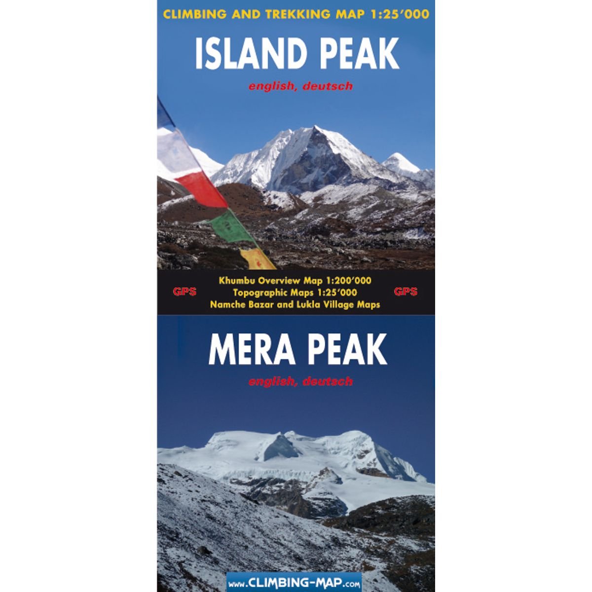 Island Peak / Mera Peak: Climbing and Trekking Map Maps & Plans