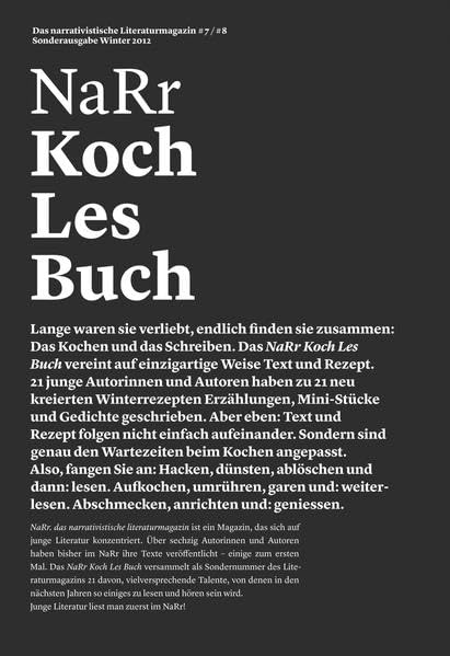 NaRr Koch Les Buch: Das narrativistische Literaturmagazin #7/#8 Leisure, Home & Garden