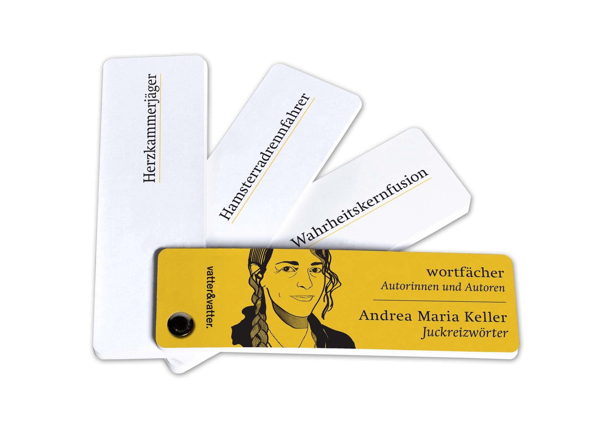 Wortfächer Andrea Maria Keller: Juckreizwörter (Wortfächer Autorinnen und Autoren: Die gelbe Reihe des innovativen Wortfächerformats macht den ... einfache und spielerische Weise erlebbar.) Contemporary literature Books