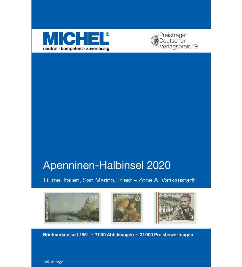 Apenninen-Halbinsel 2020: Europa Teil 5 (MICHEL-Europa / EK) Hobbies & Crafts