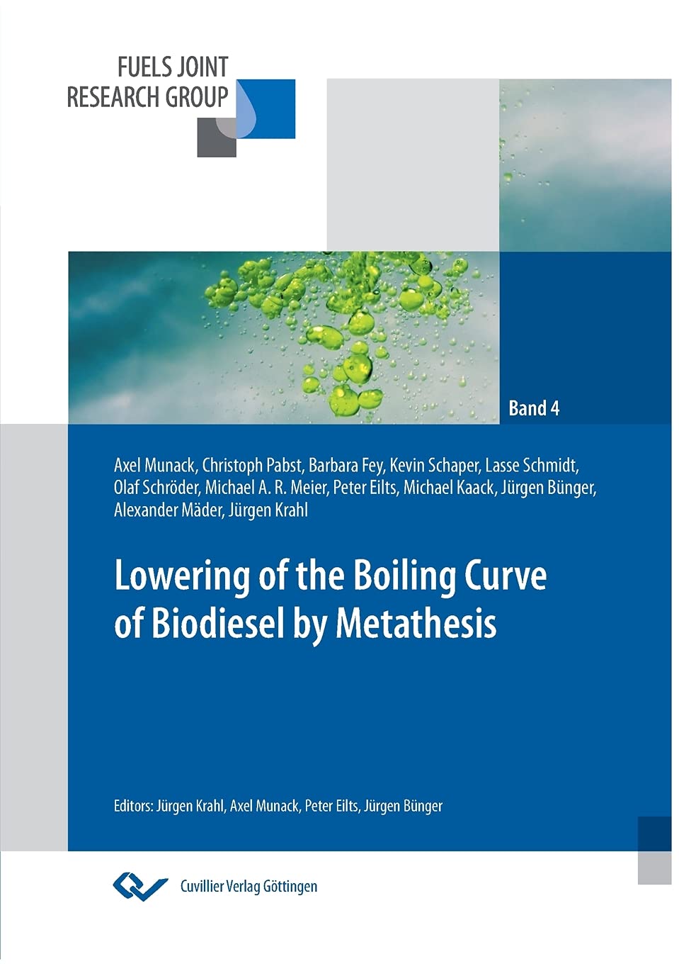 Lowering of the boiling curve of biodiesel by metathesis (Fuels Joint Research Group - Interdisziplinäre Kraftstoffforschung für die Mobilität der Zukunft) Natural Sciences
