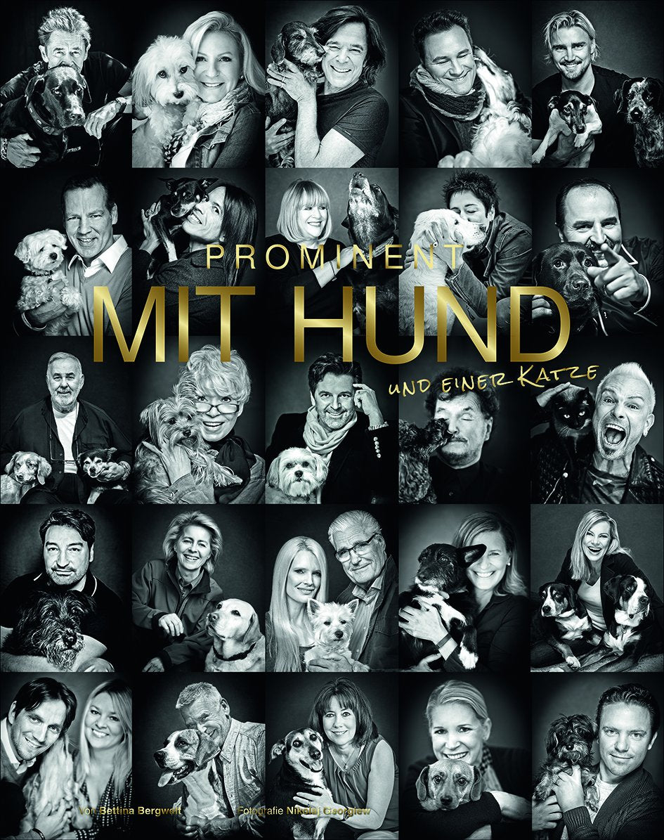 Prominent mit Hund und einer Katze Pets