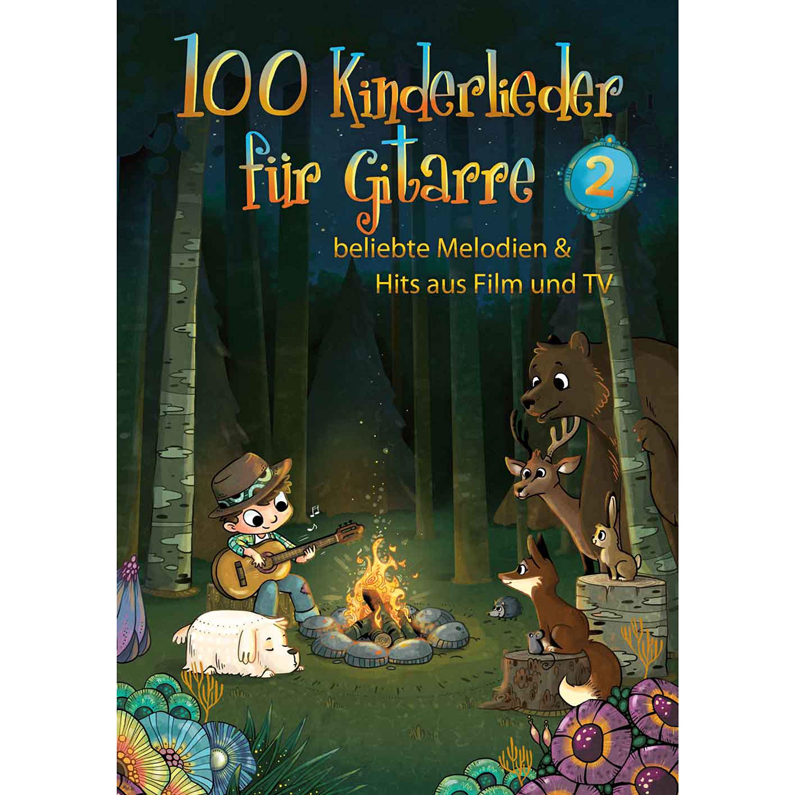 100 Kinderlieder für Gitarre Band 2 | Gitarrenbuch mit Liedern aus Film und Fernsehen | Kinderlieder Songbook für Grundschule und Kindergarten | ... beliebte Melodien & Hits aus Film und TV Sheet Music
