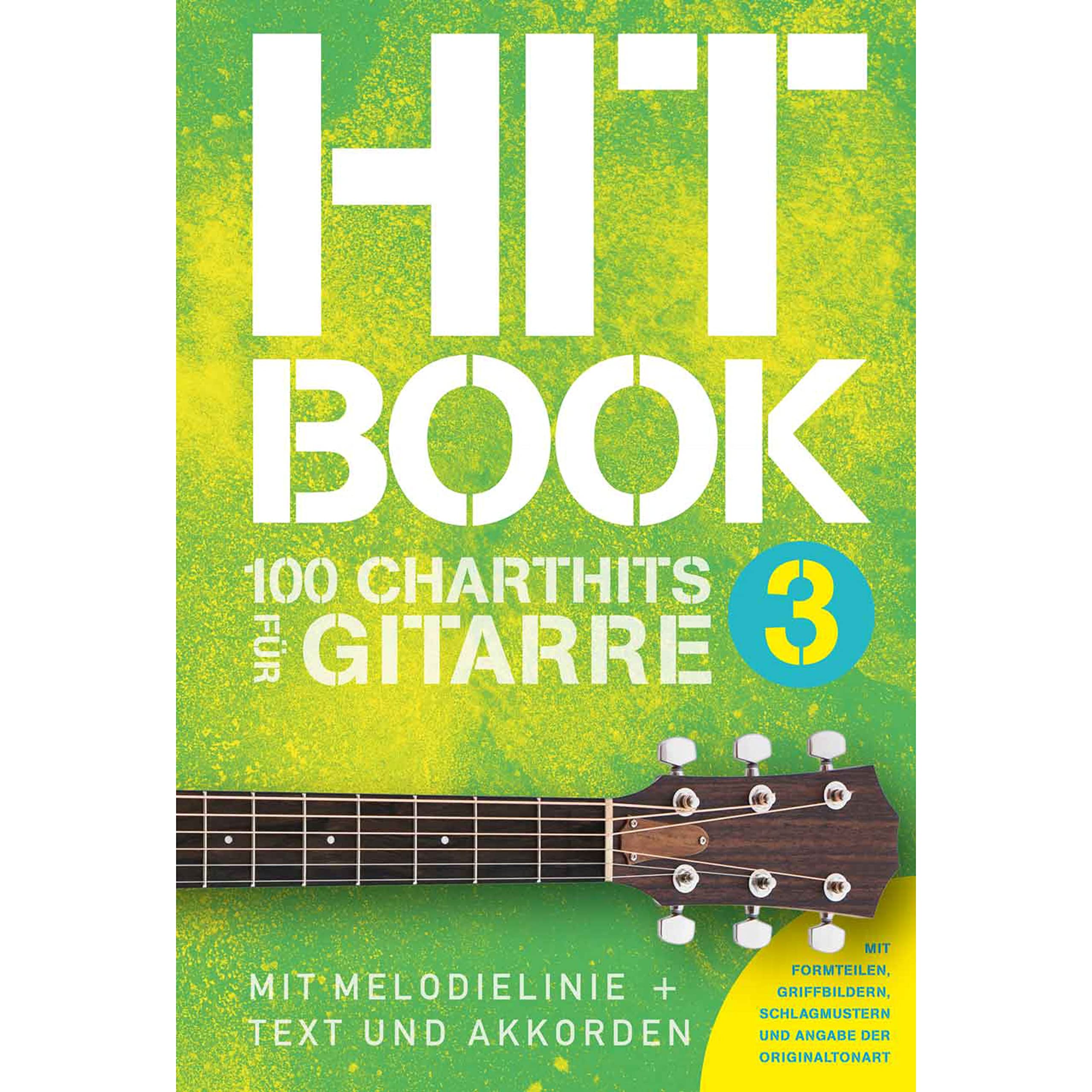 Hitbook 3 Charthits für Gitarre mit Melodie Akkorden Text | Songbook für Gitarristen mit 100 Pop Rock Songs | Gitarrenbuch mit Akkorden für Anfänger ... Sammlung (Hitbook: 100 Charthits, Band 3) Sheet Music