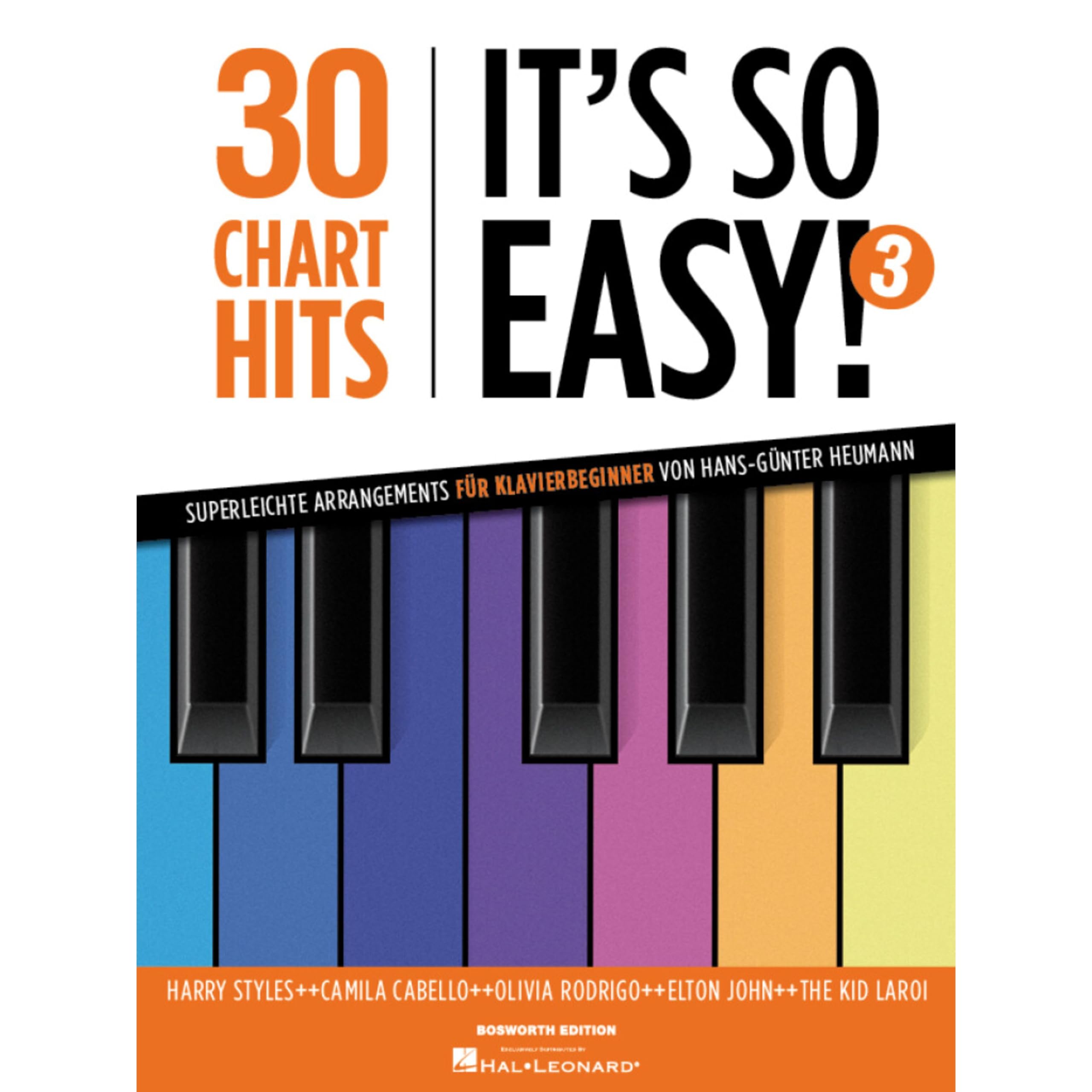 30 Charthits - It’s so easy! - Band 3 | Superleichte Arrangements für Klavierbeginner | Songbook mit Klaviernoten, Texten, Akkorden, Fingersatz | ... für Klavierbeginner von Hans-Günter Heumann Sheet Music