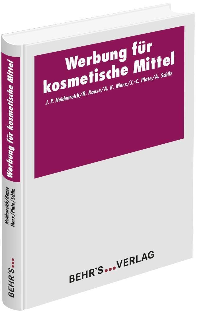 Werbung für kosmetische Mittel - Fachbuch Business, Finance & Career