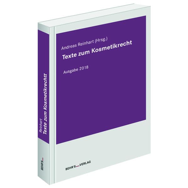 Texte zum Kosmetikrecht Law
