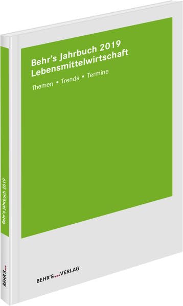 Behr´s Jahrbuch für die Lebensmittelwirtschaft 2019 Law