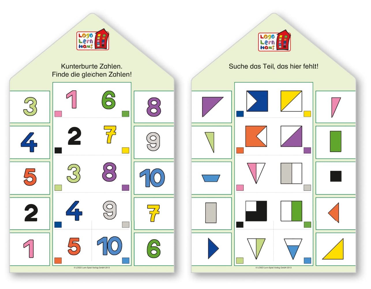 Logo Lernhaus: Kartenset Vorschulwissen (Logo Lernhaus: Mein Lernsteckspiel: Spielen - Lernen - Kontrollieren) Study Guides
