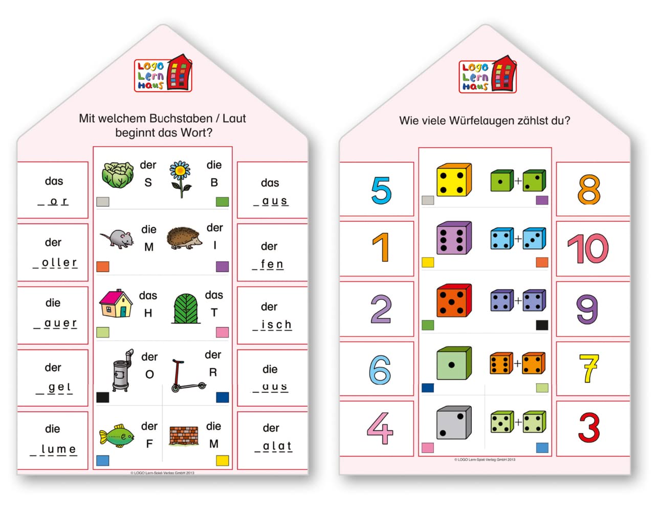 Logo Lernhaus: Kartenset Schulstart (Logo Lernhaus: Mein Lernsteckspiel: Spielen - Lernen - Kontrollieren) Study Guides
