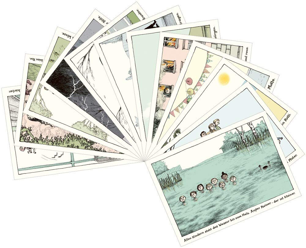 Alle Kinder gemischtes Postkartenset mit 12 Motiven: VE 12 Ex. Cartoons