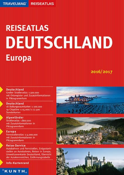 KUNTH Reiseatlas Deutschland / Europa 2016 / 2017 (KUNTH Reiseatlanten) Leisure, Home & Garden