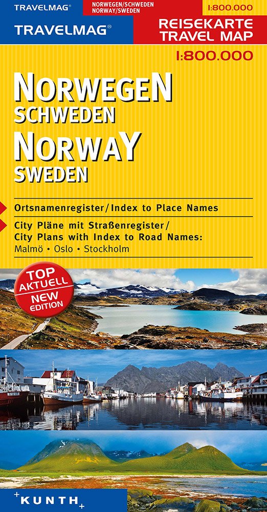 KUNTH Reisekarte Norwegen, Schweden 1 : 800 000 Leisure, Home & Garden