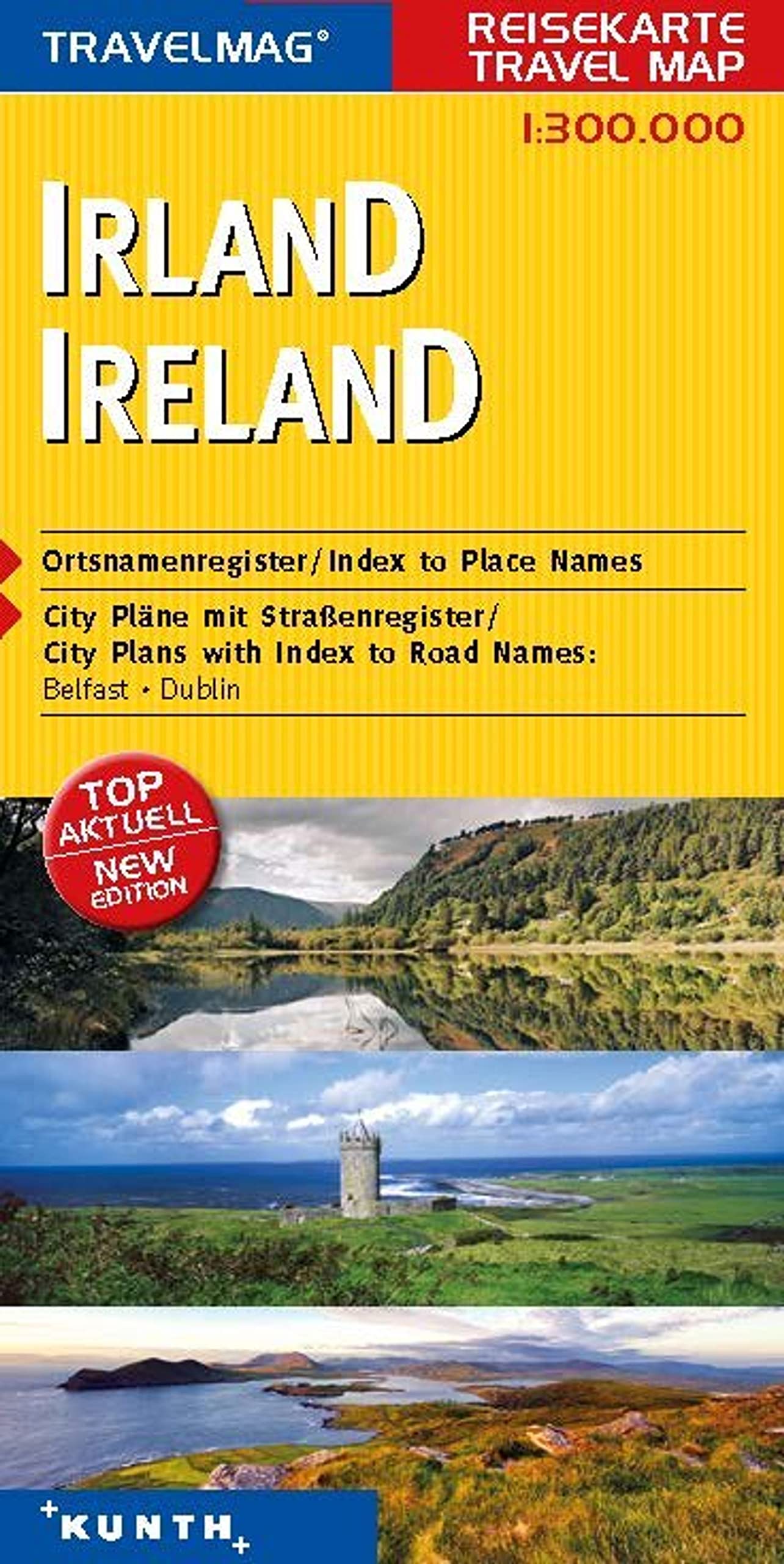 KUNTH Reisekarte Irland 1:300 000 Leisure, Home & Garden