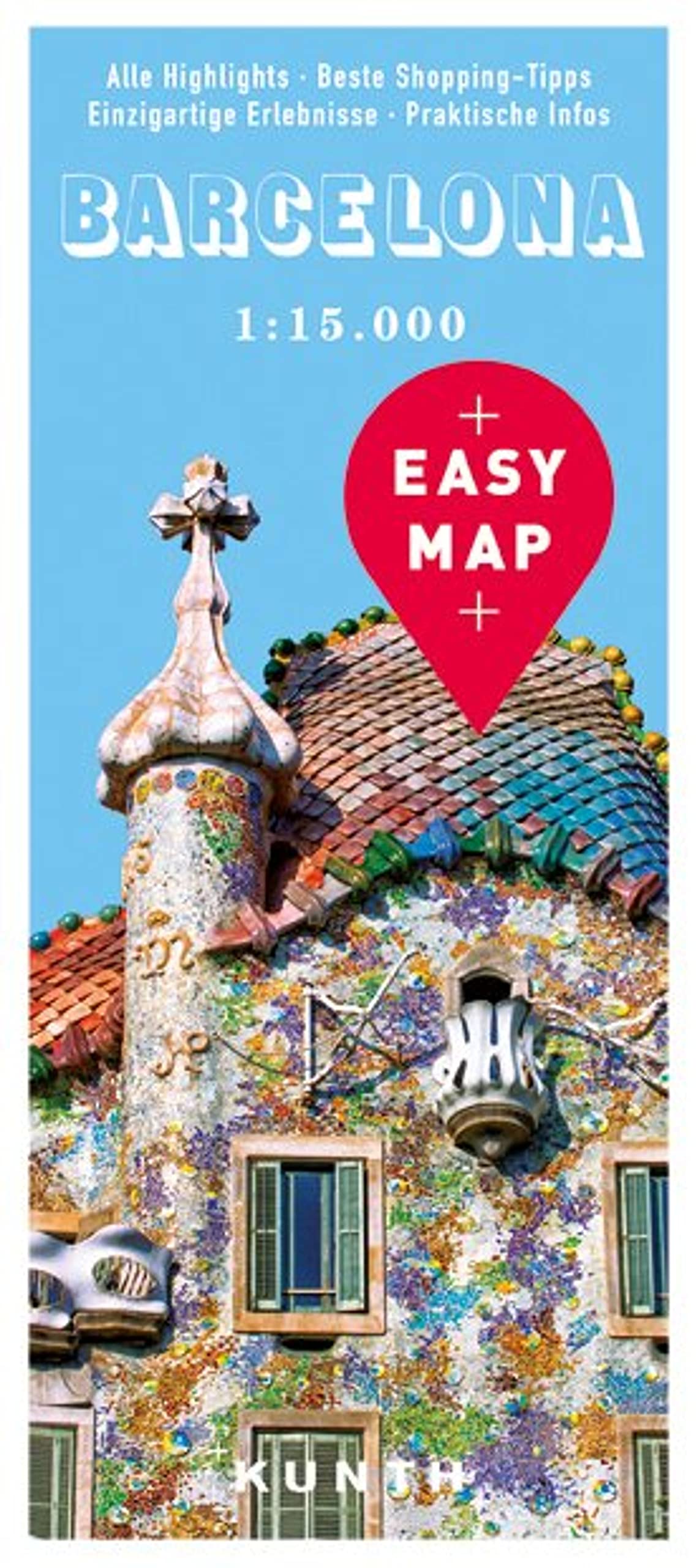 KUNTH EASY MAP Barcelona 1:15.000 Leisure, Home & Garden