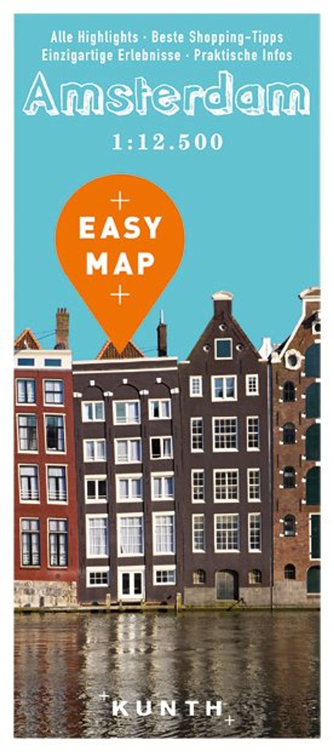 KUNTH EASY MAP Amsterdam 1:12.500 Leisure, Home & Garden