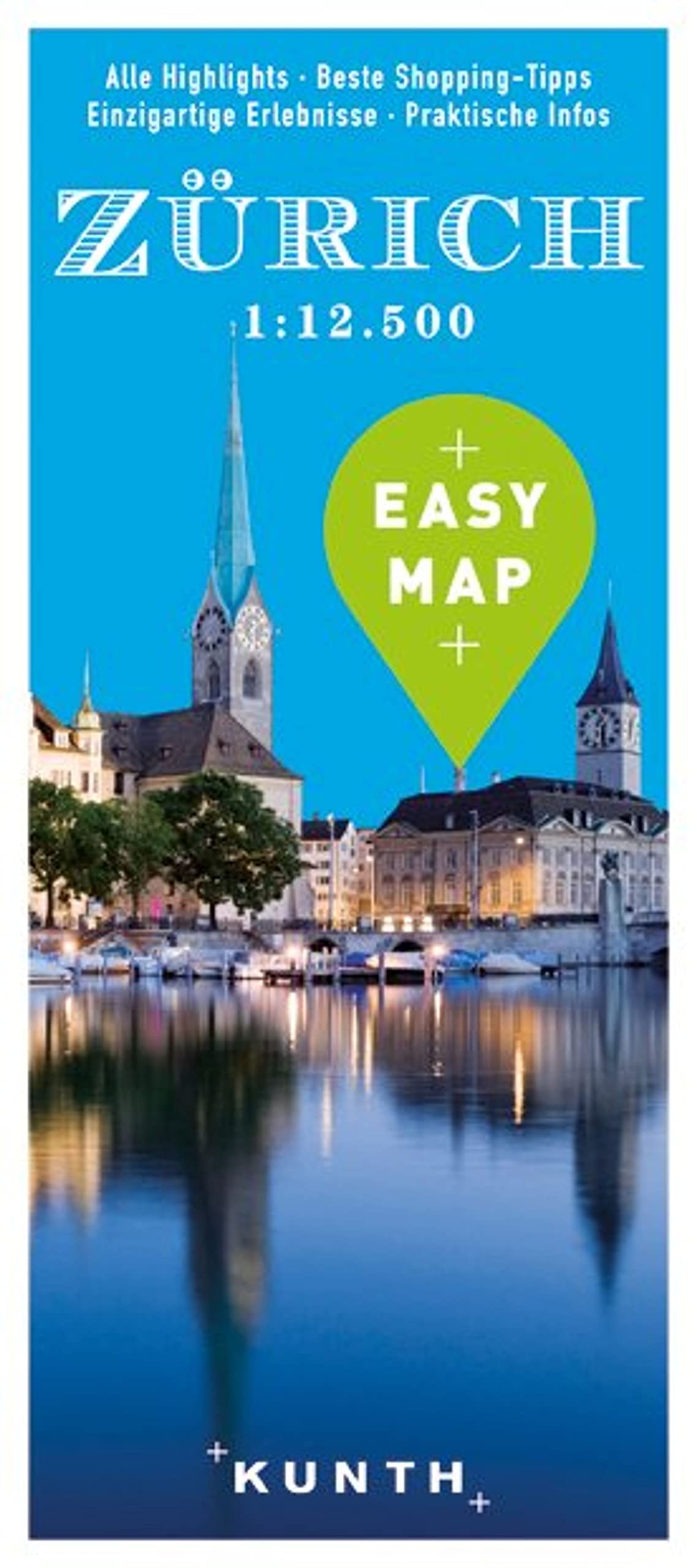 KUNTH EASY MAP Zürich 1:12.500 Leisure, Home & Garden