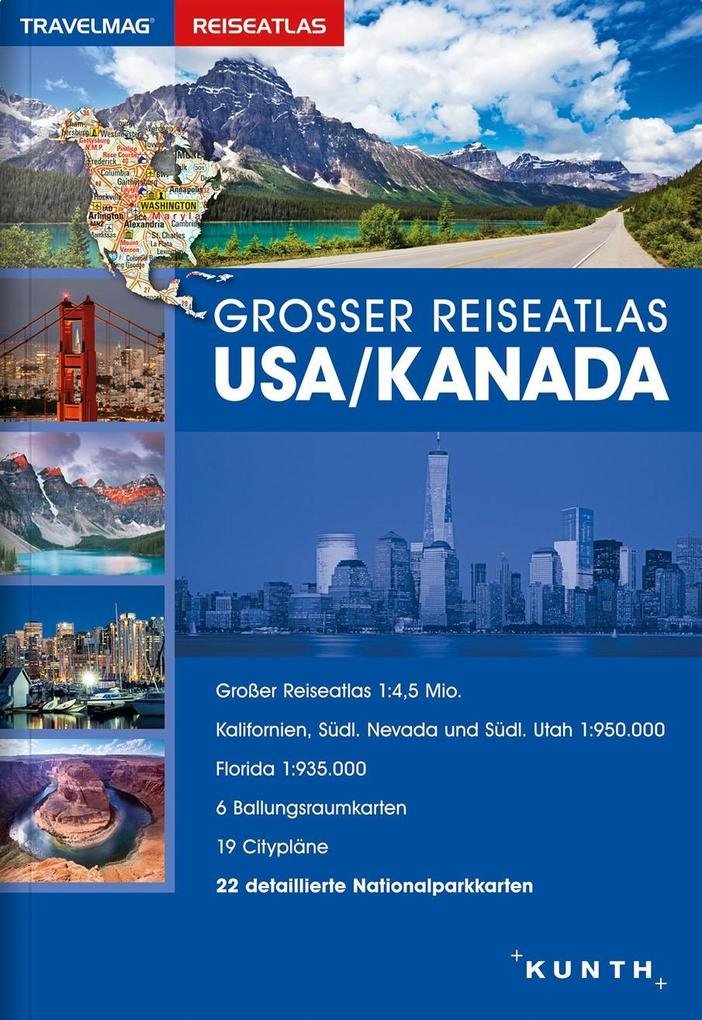 Großer Reiseatlas USA / Kanada Leisure, Home & Garden