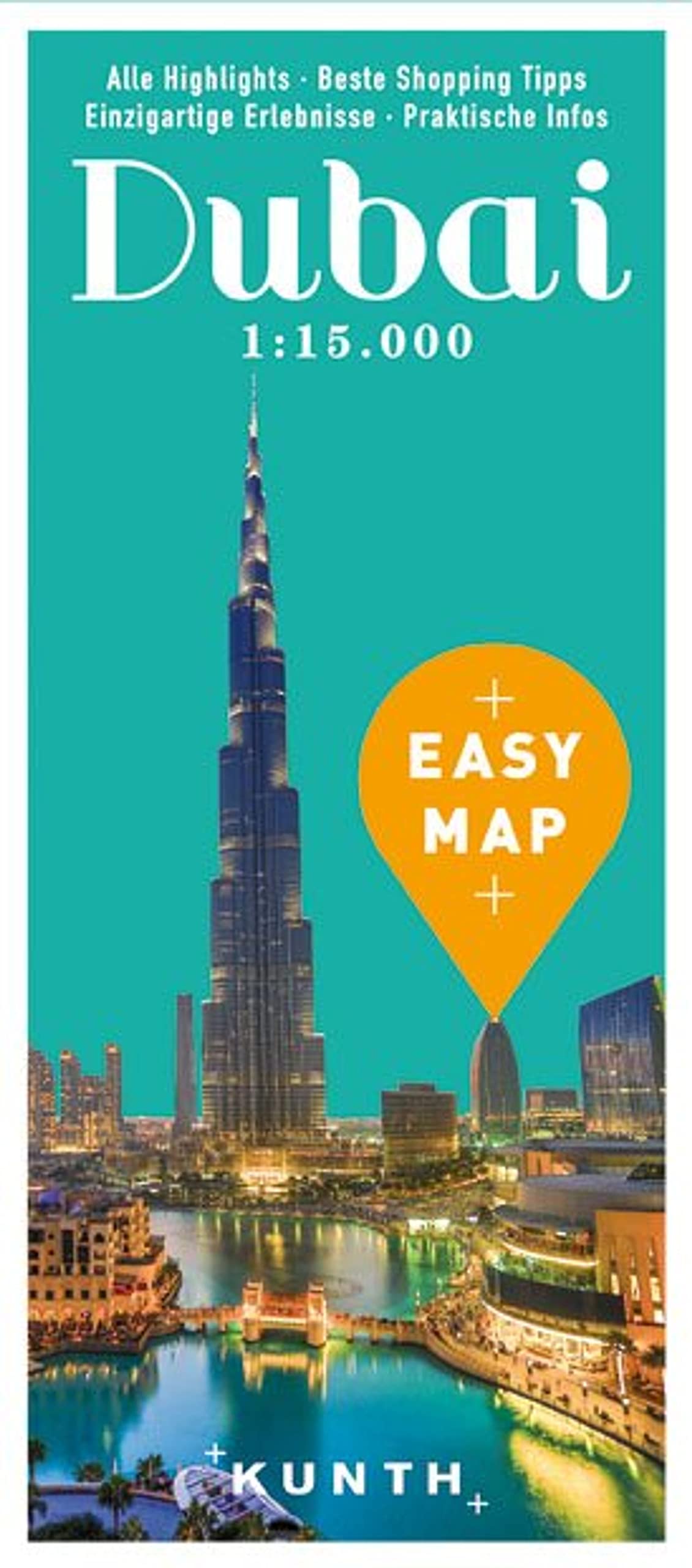 EASY MAP Dubai 1:15.000/1:100.000 Leisure, Home & Garden