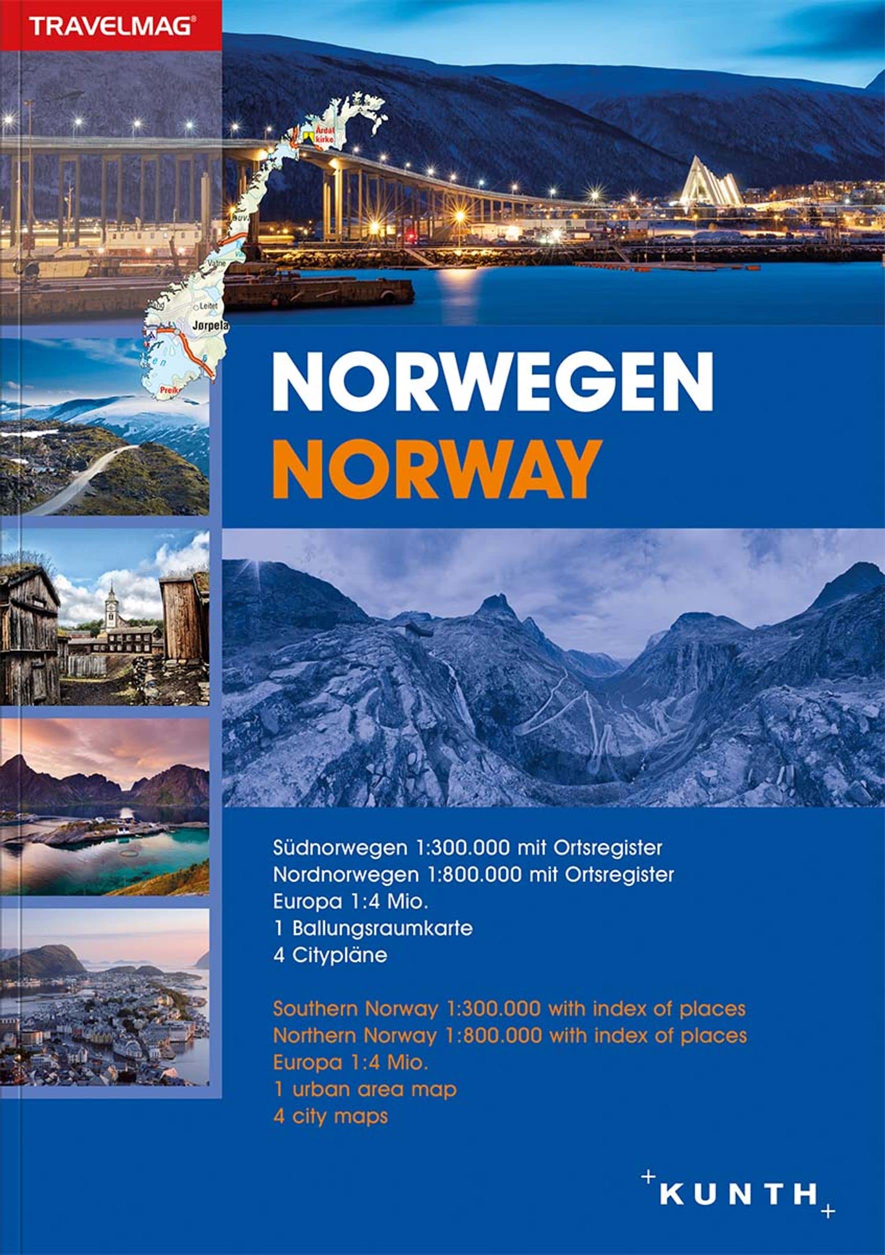 Reiseatlas Norwegen 1:300.000: 1:800.000 (KUNTH Reiseatlas) Leisure, Home & Garden