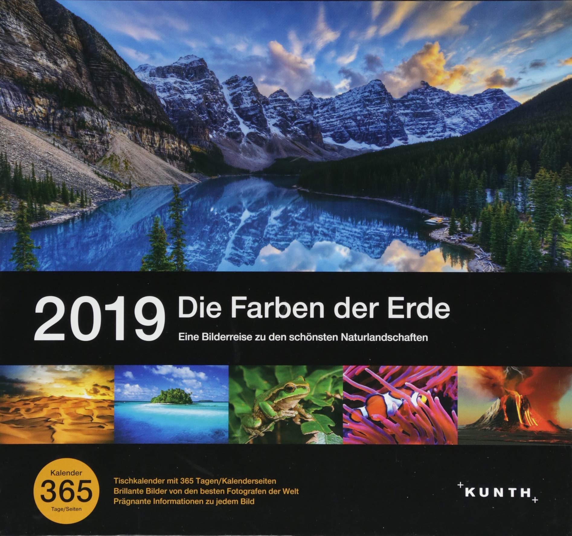 Tischkalender Die Farben der Erde 2019: 365-Tage Spiralaufsteller in Geschenkbox Photography