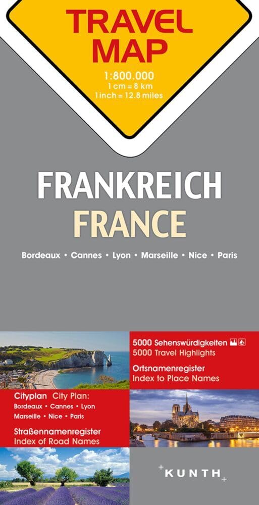 Reisekarte Frankreich 1:800.000 Leisure, Home & Garden