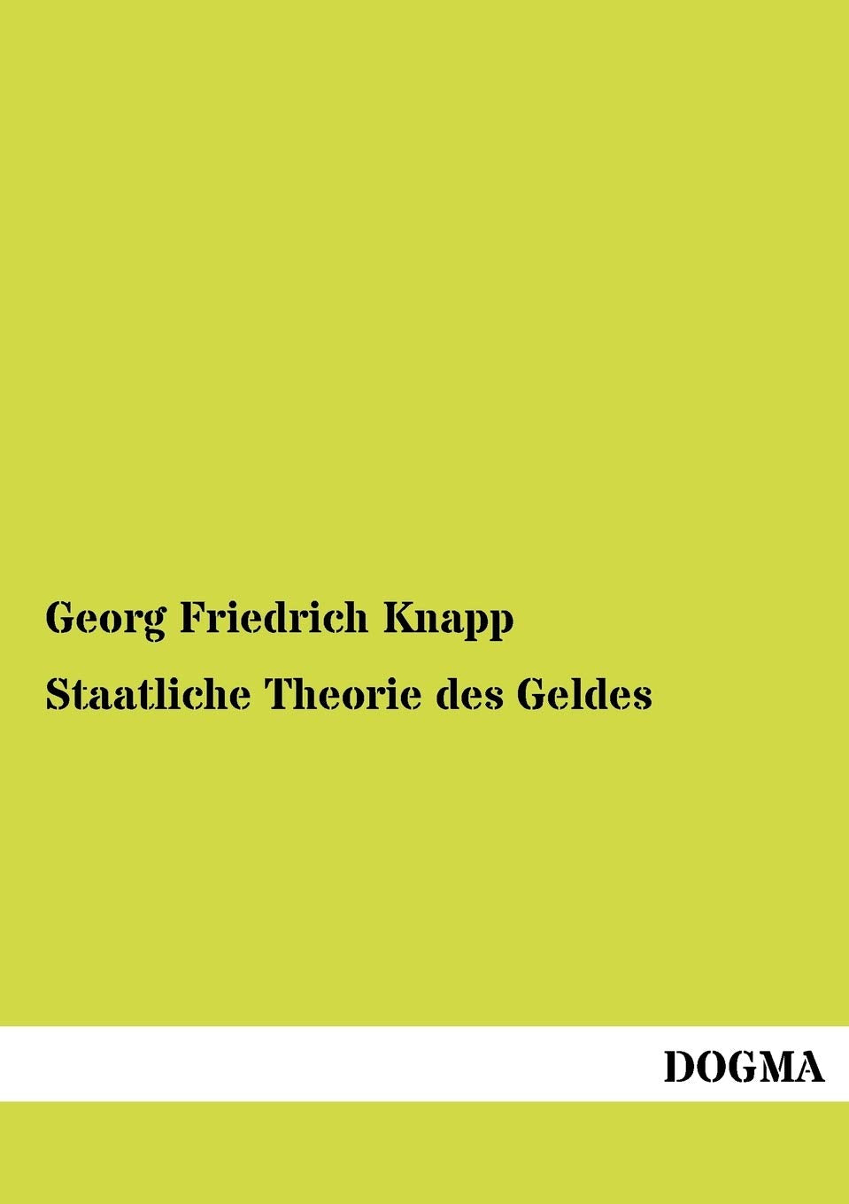 Staatliche Theorie des Geldes Law