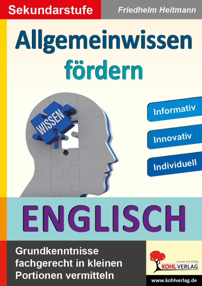 Allgemeinwissen fördern ENGLISCH: Grundkenntnisse fachgerecht in kleinen Portionen vermitteln Professional & Reference Books