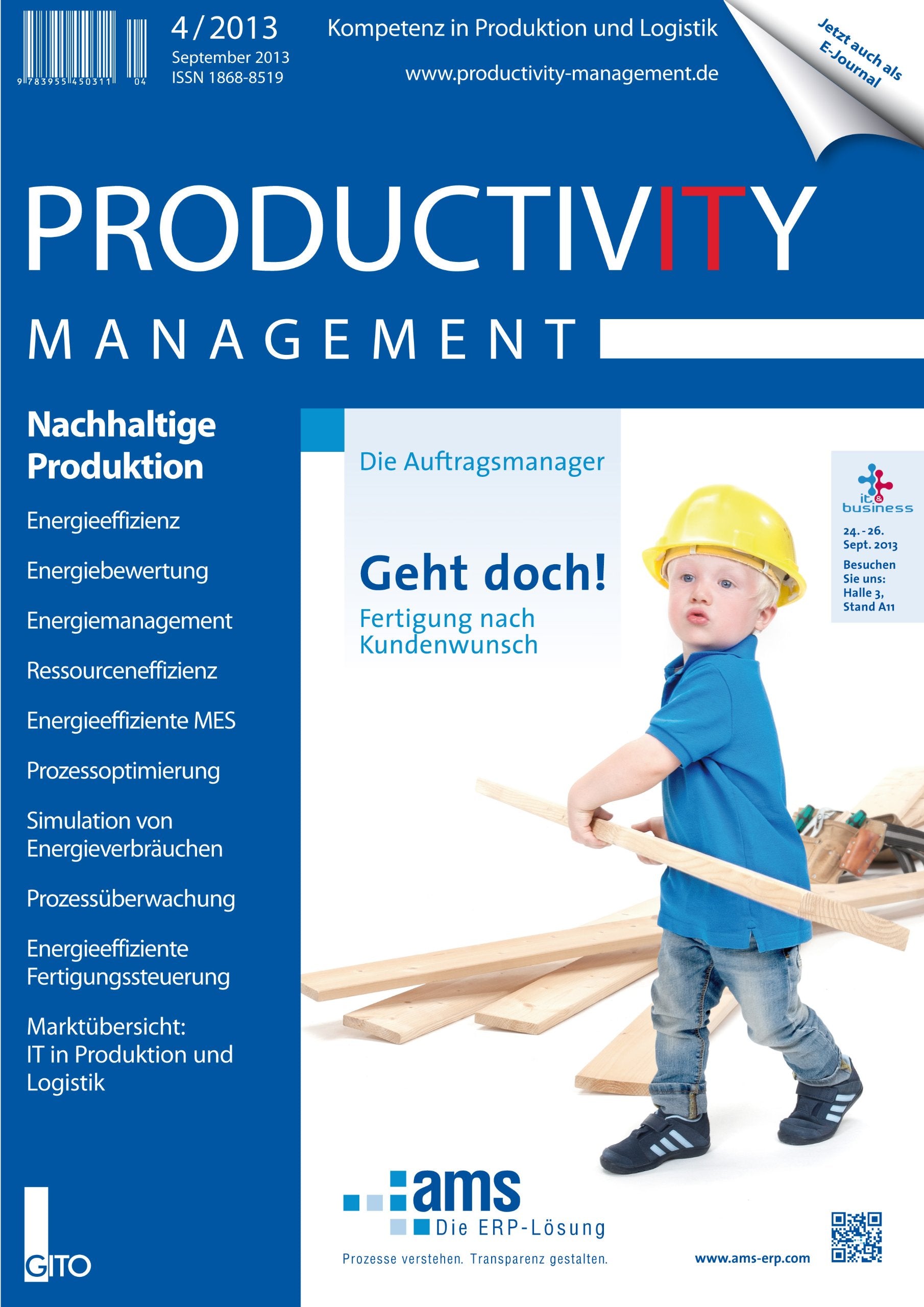 Productivity Management 4/2013: Nachhaltige Produktion Computer Science