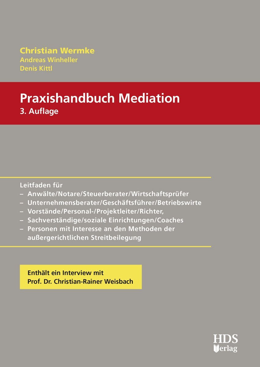 Praxishandbuch Mediation Law Books