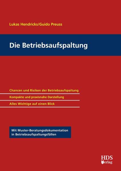 Die Betriebsaufspaltung Law