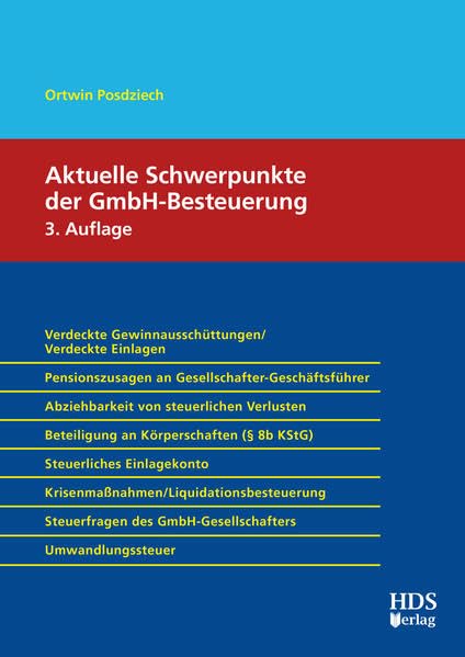 Aktuelle Schwerpunkte der GmbH-Besteuerung Law