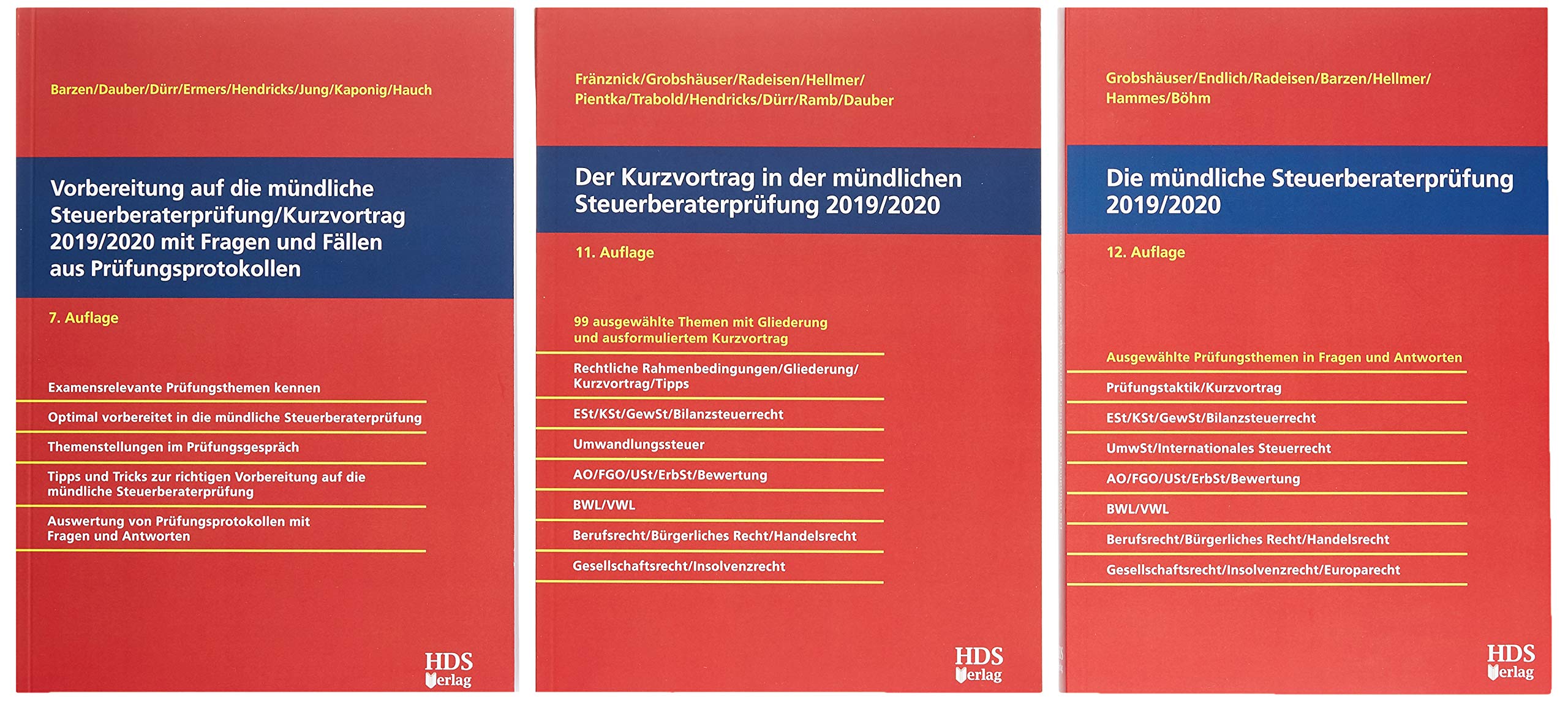 Paket Vorbereitung auf die mündliche Steuerberaterprüfung 2019/2020 Law