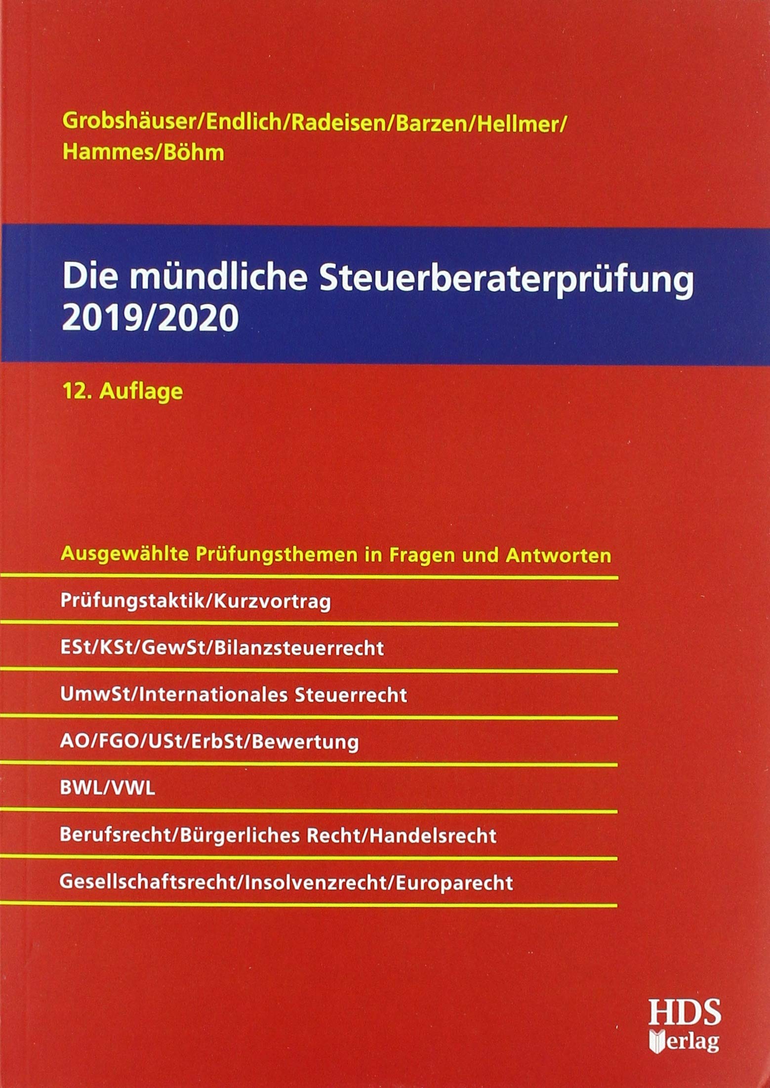 Die mündliche Steuerberaterprüfung 2019/2020 Law