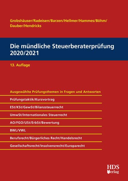 Die mündliche Steuerberaterprüfung 2020/2021 Law