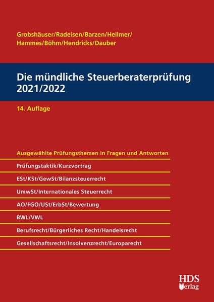 Die mündliche Steuerberaterprüfung 2021/2022 Law